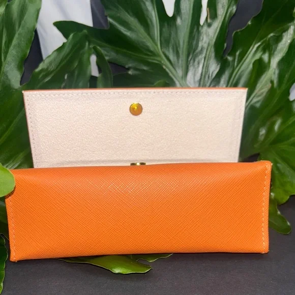 Tory Burch Orange Sunglasses Case - Picture 9 of 16